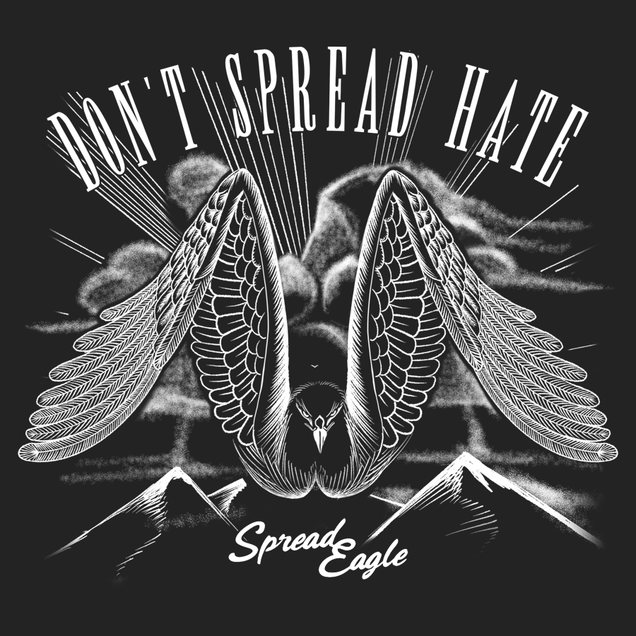 Spread Eagle Tagged "Hoodie" The Dude's Threads