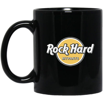 Rock Hard Black Mug 11oz (2-sided)