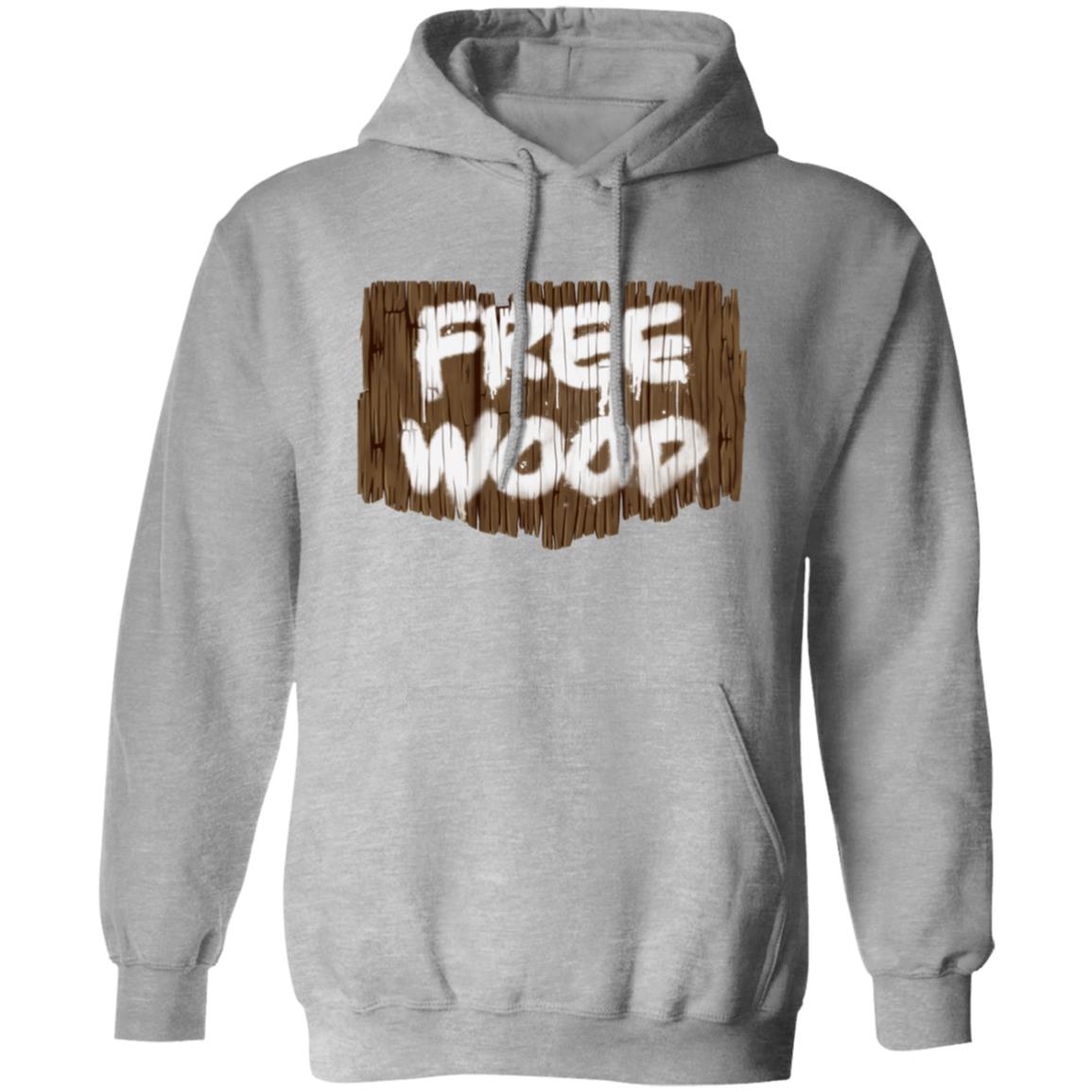 wood swoosh hoodie
