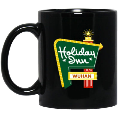 Holiday Wuhan Black Mug 11oz (2-sided)