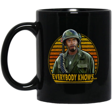 Everybody Knows... Black Mug 11oz (2-sided)