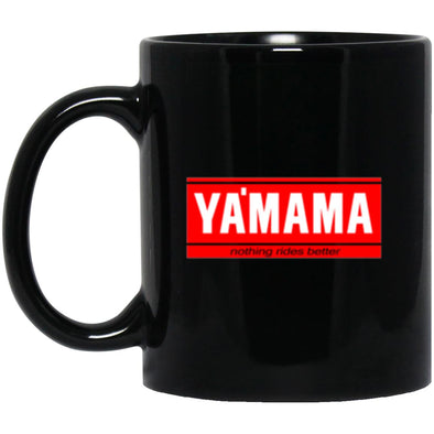 YA'MAMA Black Mug 11oz (2-sided)