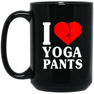 Yoga Pants Black Mug 15oz (2-sided)