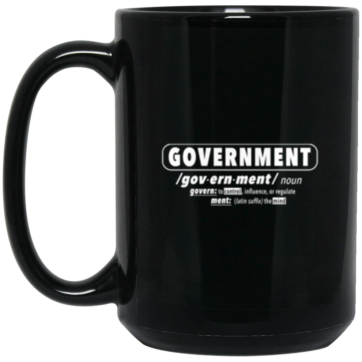 Government Black Mug 15oz (2sided) The Dude's Threads
