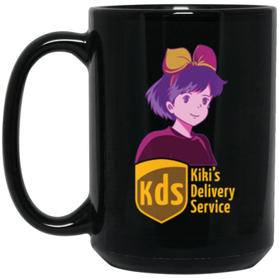 Kiki’s Delivery Black Mug 15oz (2-sided)