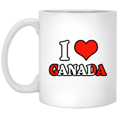 Love Canada White Mug 11oz (2-sided)