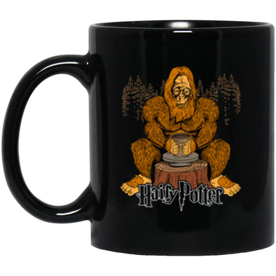 Hairy Potter Bigfoot Black Mug 11oz (2-sided)