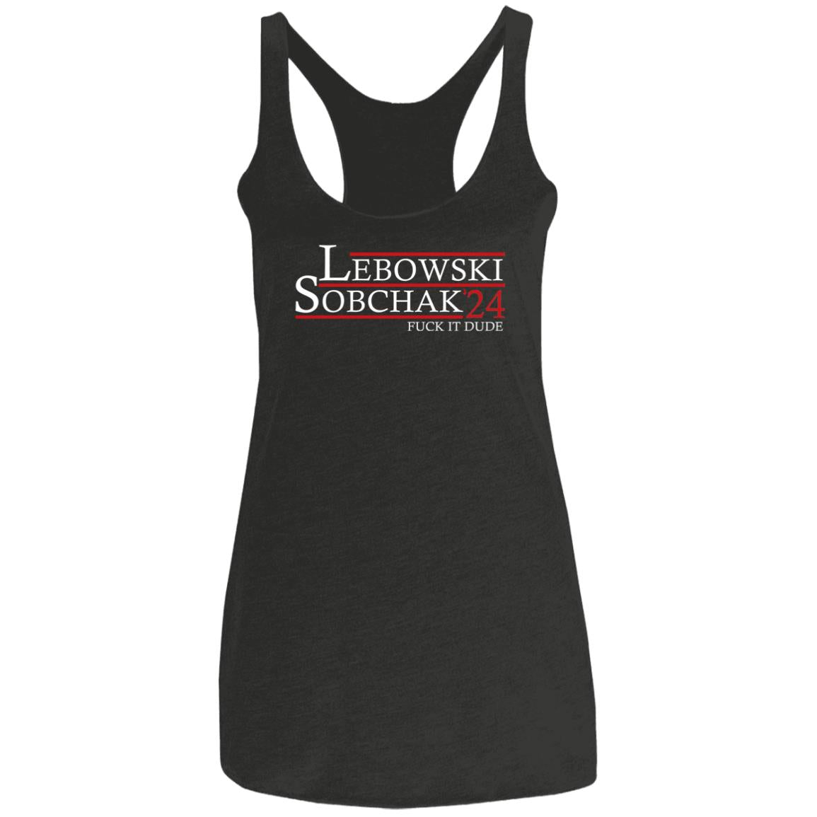 Lebowski Sobchak 2025 Ladies Racerback Tank The Dude's Threads