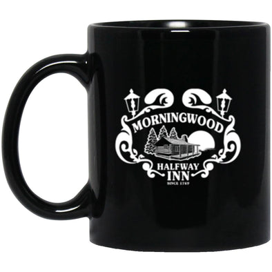 Morningwood Halfway Inn Black Mug 11oz (2-sided)