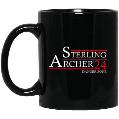 Sterling Archer 24 Black Mug 11oz (2-sided)
