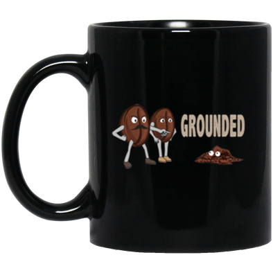 Grounded Coffee Black Mug 11oz (2-sided)
