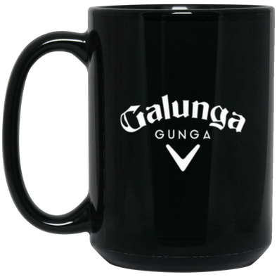 Gunga Galunga Black Mug 15oz (2-sided)