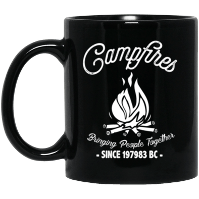 Camp Fires Black Mug 11oz (2-sided)