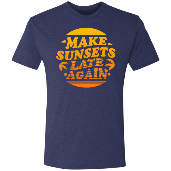 Make Sunsets Late Again Premium Triblend Tee