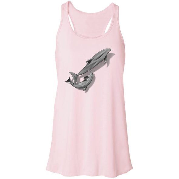 Dolphins Shadow Flowy Racerback Tank