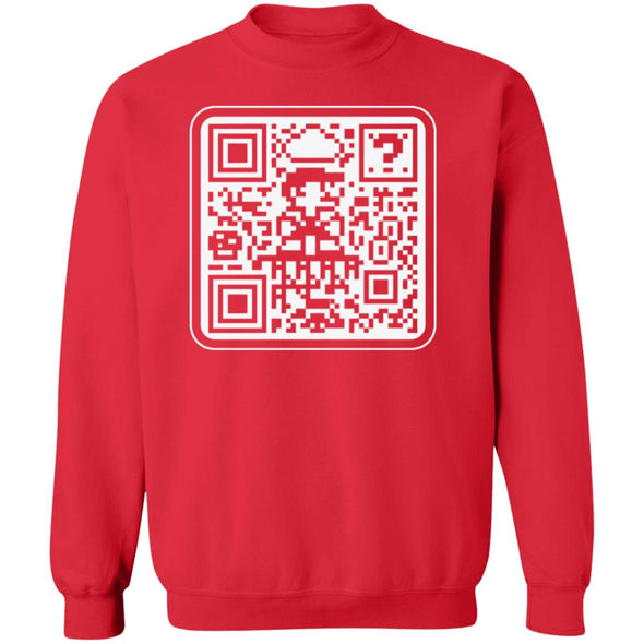 Mario QR Code Crewneck Sweatshirt