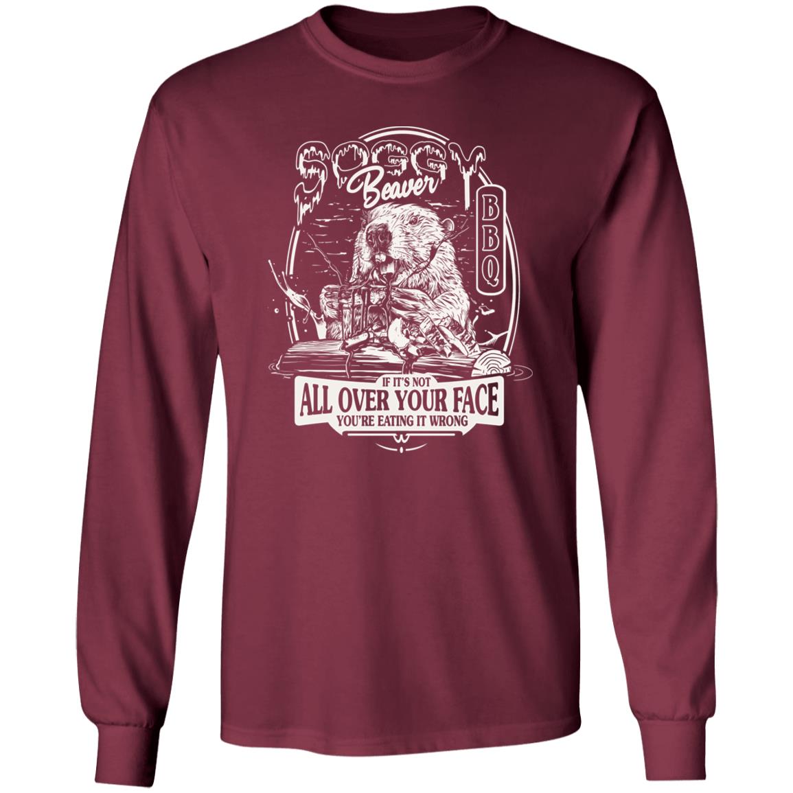 Soggy Beaver BBQ Long Sleeve – The Dude's Threads