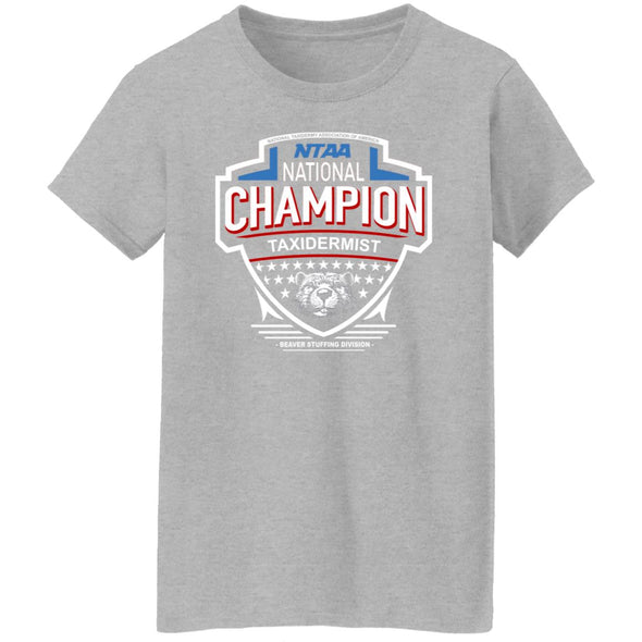 Beaver Stuffing Champ Ladies Cotton Tee