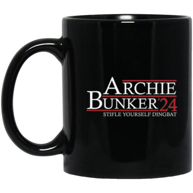 Archie Bunker 24 Black Mug 11oz (2-sided)