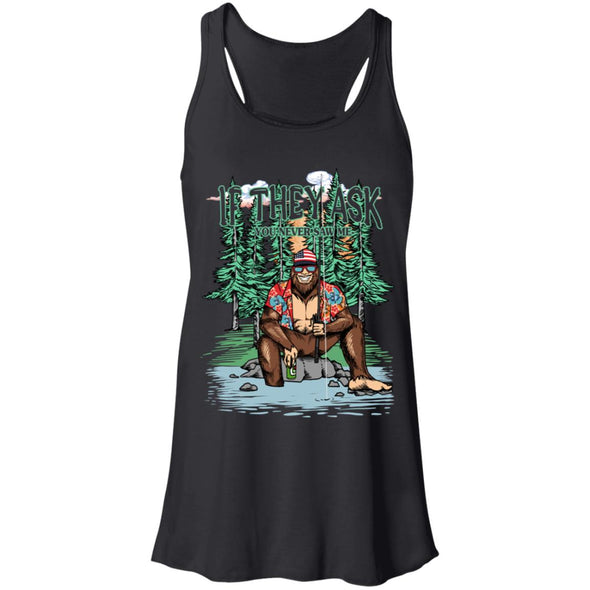 Bigfoot Fishing Flowy Racerback Tank