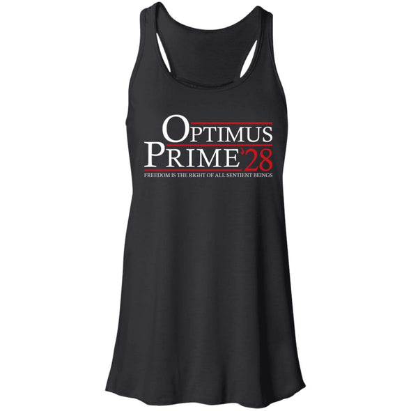 Optimus Prime 28 Flowy Racerback Tank