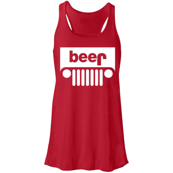 Jeep Beer Flowy Racerback Tank