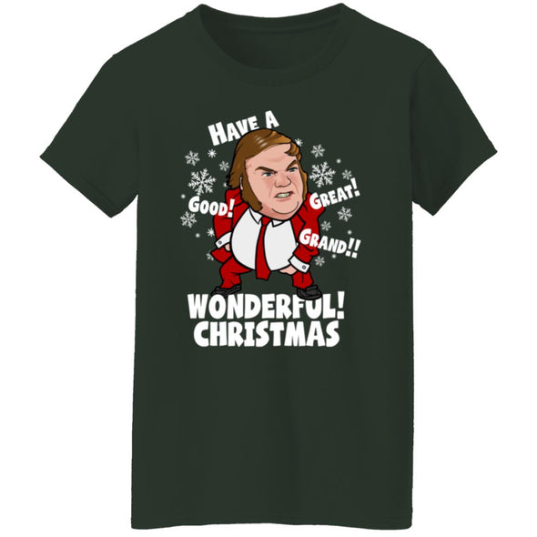 Good Great Grand Wonderful Christmas Ladies Cotton Tee