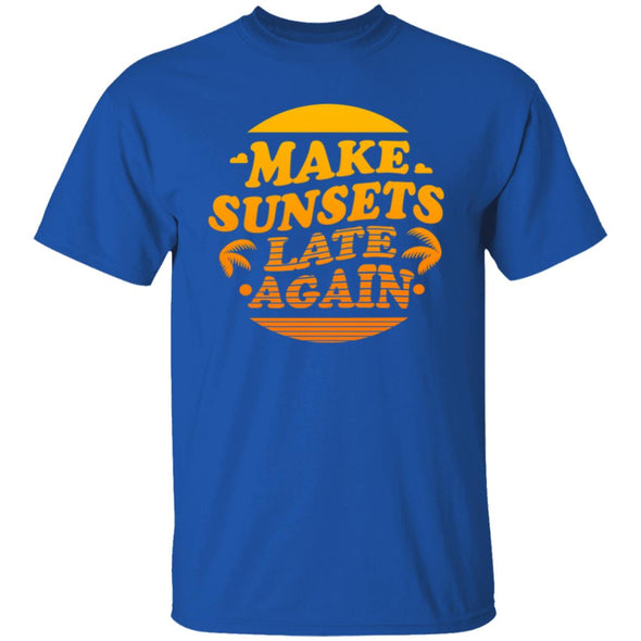 Make Sunsets Late Again Cotton Tee