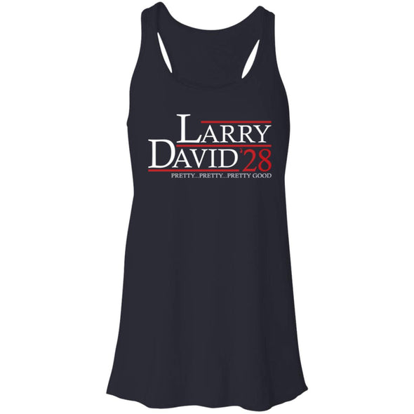 Larry David 28 Flowy Racerback Tank