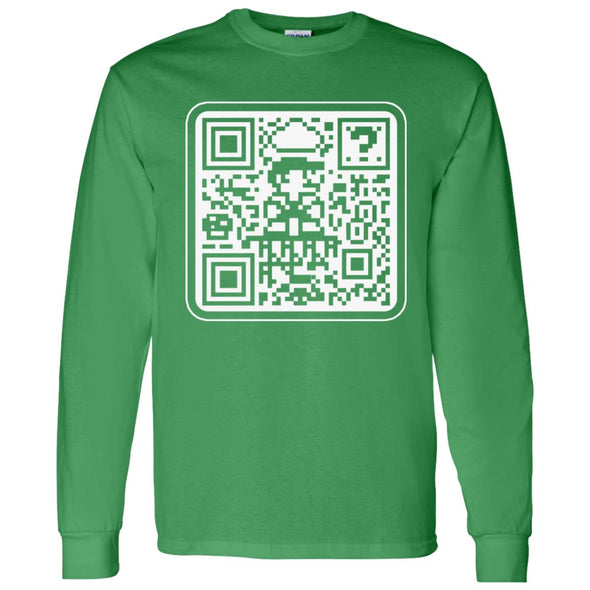 Mario QR Code Long Sleeve