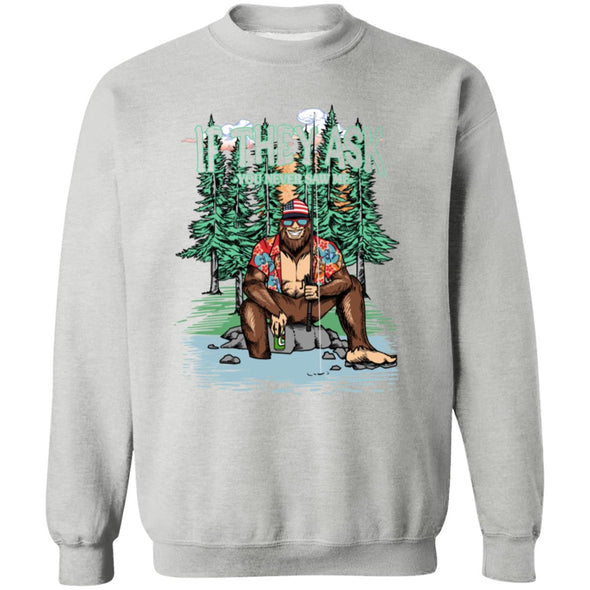 Bigfoot Fishing Crewneck Sweatshirt