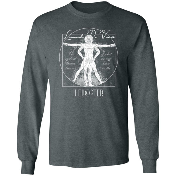 The Vitruvian Helicopter Long Sleeve