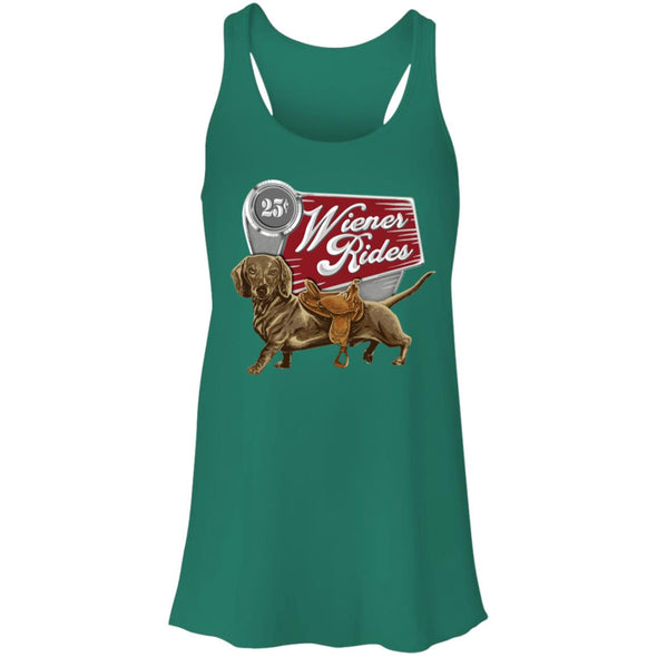 Wiener Rides Flowy Racerback Tank