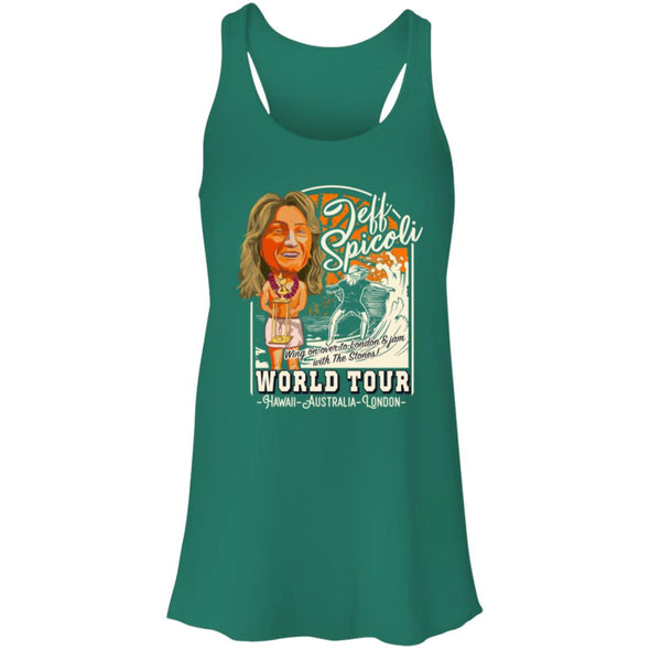 Spicoli World Tour Flowy Racerback Tank