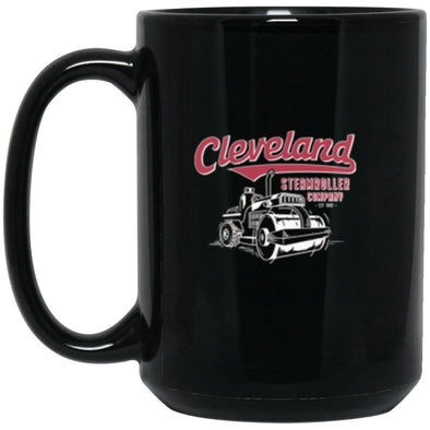 Cleveland Steamroller Company  Black Mug 15oz (2-sided)