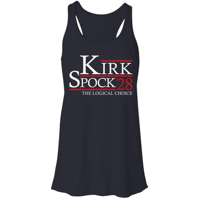 Kirk Spock 28 Flowy Racerback Tank