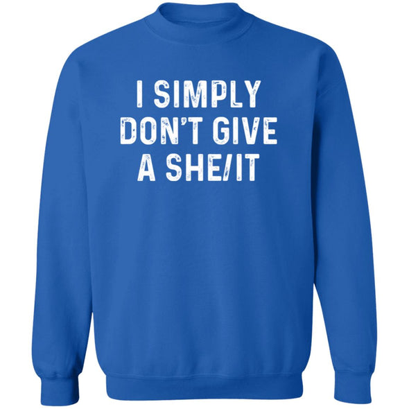 Don't Give A She/It Crewneck Sweatshirt