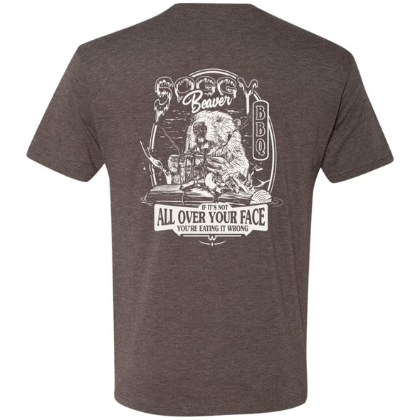 Custom Soggy Beaver BBQ Premium Triblend Tee