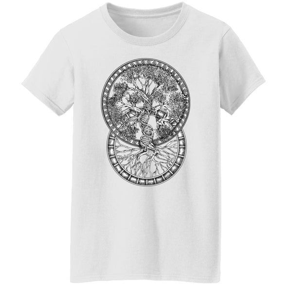 Double Helix Tree Of Life Ladies Cotton Tee