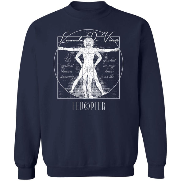 The Vitruvian Helicopter Crewneck Sweatshirt