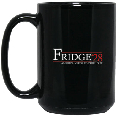 Fridge 28 Black Mug 15oz (2-sided)