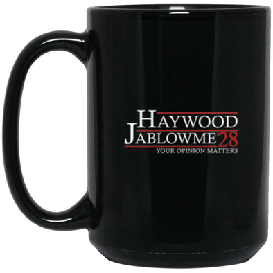 Haywood 28 Black Mug 15oz (2-sided)