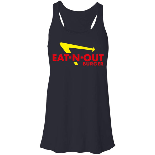 Eat-N-Out Burger  Flowy Racerback Tank