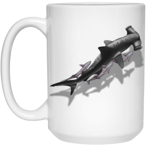 Hammerhead Shadow White Mug 15oz (2-sided)