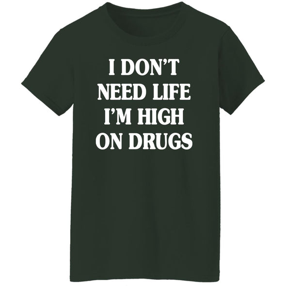 High on Drugs Ladies Cotton Tee