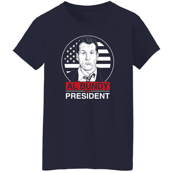 Al Bundy For President Ladies Cotton Tee