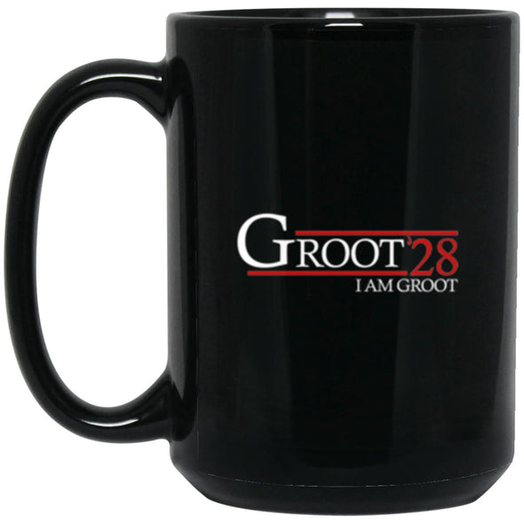 Groot 28 Black Mug 15oz (2-sided)