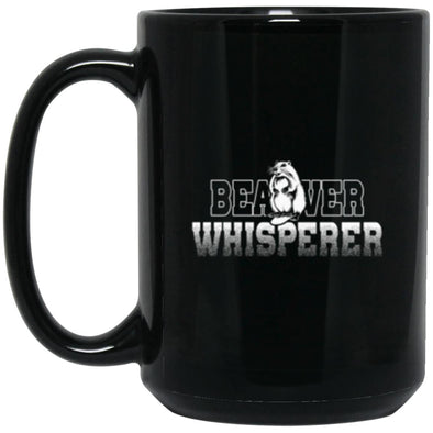 Beaver Whisperer Black Mug 15oz (2-sided)