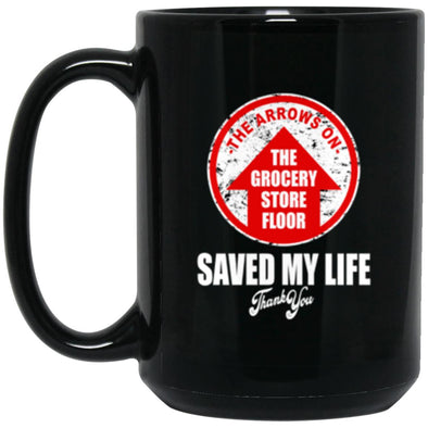 Arrows Saved My Life Black Mug 15oz (2-sided)