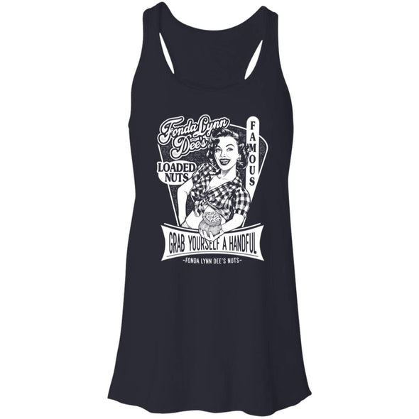 Fonda Lynn Dee's Nuts Flowy Racerback Tank